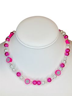 If a different length is needed, please message me Dragon fruit beads are made of clay Pearls are glass Clear crystals  Necklace is 15 inches and come with a 3 inch extender Dragon Fruit Jewelry, Blackpink Jewelry, Fruit Beads, Yellow Flower Necklace, Funky Necklace, Clear Crystal Necklace, Necklace Y2k, Fruit Necklace, Awesome Crafts