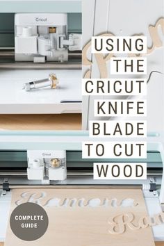 the cricut knife blade to cut wood