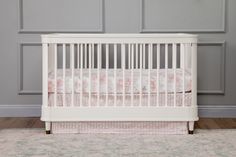 Tanner 3-in-1 Convertible Crib - Project Nursery Sophisticated Nursery, Million Dollar Baby, Baby Crib Mattress, Portable Crib, Toddler Mattress, Adjustable Mattress, Nursery Furniture Sets, Ashley Furniture Homestore, Convertible Crib