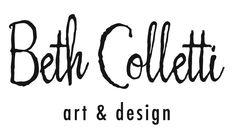 the logo for beth collett art and design, which has been designed by person