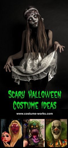 Scary Halloween Costume Ideas, Adult Halloween Party Decorations, Costume Ideas For Kids, Halloweenský Makeup, Movie Halloween Costumes, Creepy Costumes, Scary Halloween Costume, Homemade Halloween Costumes, Halloween Makeup Scary