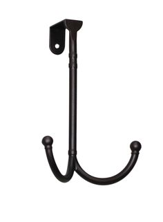 an iron hook on a white background