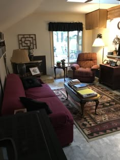 the living room is clean and ready for us to use in its new owner's home