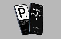 an iphone mockup is shown with the back side open and showing the phone's logo