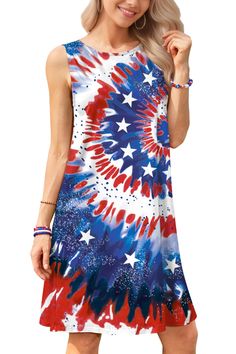 PRICES MAY VARY. YOUR PATRIOTISM - Celebrate Your Patriotism This Summer With These USA Flag Dress. Heads Will Turn And Grins Will Appear When You Strut Your Stuff In This Sweetheart Of A Dress! More American Flag Clothing Can Search "For G And PL American Flag", Being A Walking Advertisement For The American Themed Party! SIZE INFORTMATION - S US(4-6), M US(8-10), L US(12-14), XL US(16-18), XXL US(18-20). Detail Refer to Sizes in Product Description as Below. AMERICAN FLAG DRESS - Featuring Red American Flag Dress, American Flag Clothes, Flag Dress, Striped Dress Summer, Crewneck Dress, Hem Skirt, Sleeveless Tshirt, Types Of Skirts, Evening Attire