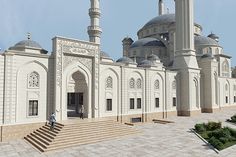 an artist's rendering of the exterior of a mosque