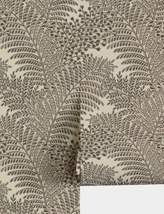 an image of a wallpaper pattern with leaves on the back and bottom half of it