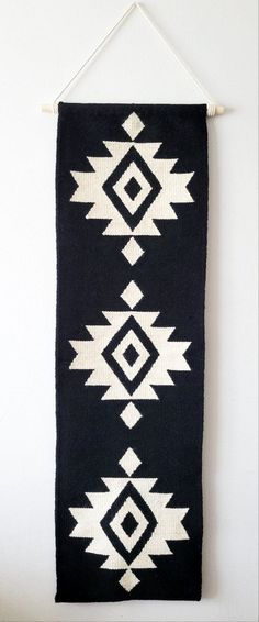 aztec wall hanging Western Interior Design, Aztec Home Decor, Southwest Blankets, Handmade Wall Hangings, Modern Textiles, Wall Rug, Boho Wall Hanging, Aztec Designs, Southwest Style