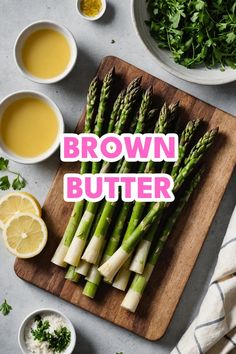 A photo of a  Brown Butter which is a type of Sauces for Asparagus Baked Asparagus