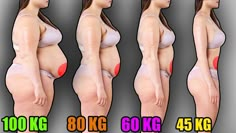 an image of a woman's body before and after surgery with the words 80 kgg on it