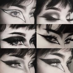 Alternative Makeup Looks, Gothic Eye Makeup, Goth Makeup Looks, Trad Goth Makeup, Goth Eye Makeup, Punk Makeup, Trad Goth, Alt Makeup, Swag Makeup