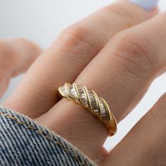 This Stackable Rings item by SamiJEWELS has 6228 favorites from Etsy shoppers. Ships from Saint Petersburg, FL. Listed on Mar 30, 2024 Croissant Ring, Bijoux Art Nouveau, Baguette Diamond Rings, Baguette Ring, Zierlicher Ring, Wedding Jewellery Collection, Dome Ring, Etsy Gold Ring, Gold Ring Stack