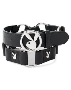 Look totally stylish whenever you rock this Playboy Bunny silvertone ring belt! With its attention-getting look, this fun belt will make any outfit truly pop! Officially licensed Imported Play Boy Outfits, Leash And Collar, Boys Belt, Outfit Pieces, Spencers Gifts, Ring Belt, Cute Bras, Playboy Bunny, Punk Outfits