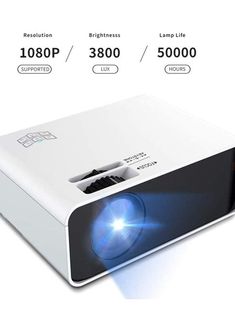 an image of a projector that is on display with the price label below it