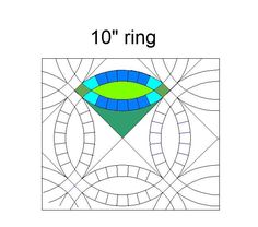 an image of a diamond with the word 10'ring on it, in blue and green