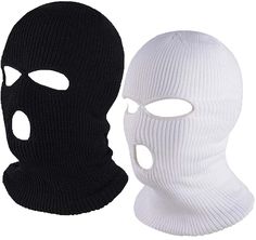 PRICES MAY VARY. 3-Hole Face Cover Design-Winter balaclava full face mask with 1 mouth,2 eyes holes design,warm mask will avoid cold air attacks and keeps your head warm,can't wait to start your indoor outdoor sports. Warm Knitted Material-Knitted full face cover mask neck gaiter made of soft touch,breathable acrylic cotton material,elastic fabric design ,windproof,get rid of cold,full protection of your head. One Size Fits Most-Winter balaclava warm hats are one size 15''x7.9''/ 38 x 20cm(lengt Winter Balaclava, Get Rid Of Cold, Cold Face, Outdoor Exercises, Ski Sport, Star Clothing, Full Face Mask, Ski Mask, Cold Air