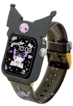 a watch with an animal design on it's face