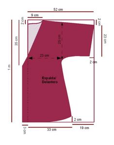 an image of a red shirt measurements