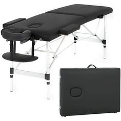 The portable massage table is the most fully featured and economical aluminum massage table package available anywhere. This massage table is ideal for professional therapists, Therapy students, and home users alike. The massage table is precision-crafted with reinforced aluminum and hardwoods and features a full of high-density luxury padding to ensure a more comfortable massage experience. This massage table accessories includes a aluminum massage table, face cradle, handle, carrying bag. Colo Tattoo Table, Spa Bed, Walmart Bedding, Portable Bed, Portable Spa, Therapy Equipment, Massage Bed, Massage Tables, Professional Massage