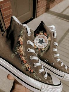 Estilo Hippy, Embroidery Shoes, Pola Sulam, Embroidered Shoes, 자수 디자인