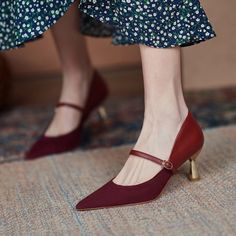 CHIKO Lakin Pointy Toe Stiletto Slingback Shoes Pointed Toe Kitten Heels, Mary Jane Shoes Heels, Zapatos Mary Jane, Block Heel Loafers, T Strap Shoes, Clog Heels