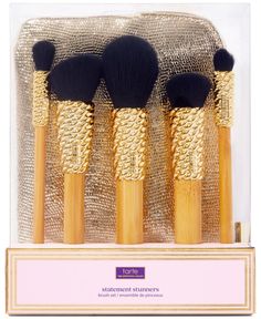 in stock Tarte Contour Wand, Gold Makeup Brushes, Tarte Brushes, Expensive Makeup Brushes, Rose Gold Makeup Brushes, Tarte Cosmetics, Brush Set, Out Of Style, Beauty Women