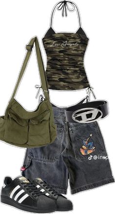 Trashy Outfits, Cool Outfit Ideas, Cool Outfit, Outfit Inspo Casual, 2000s Fashion Outfits, Fashion Diy, Outfit Look, Cute Simple Outfits