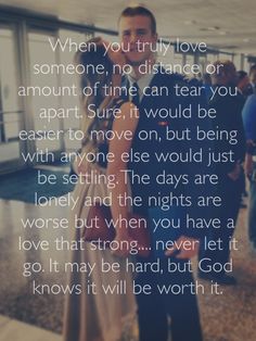 I love this. I will wait as long as you need if it means being with you in the end. <3 #MilitaryLove Missing Someone You Love, Quotes Distance, Missing Someone Quotes, Welcome To My Life, Missing Quotes, Long Distance Love Quotes, Distance Love Quotes, Distance Love, Long Distance Love