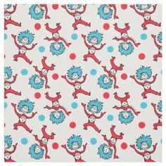 dr seuss the cat in the hat wallpaper with polka dots on white background