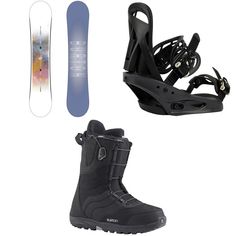 the snowboard and ski boots are ready to be used for winter sports or skiing