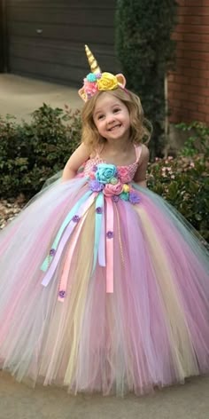 Girl Frock Design, Unicorn Party Ideas, Girl Frock, Unicorn Birthday Outfit, Party Ideas For Kids, Unicorn Themed Birthday Party, Girls Frock Design