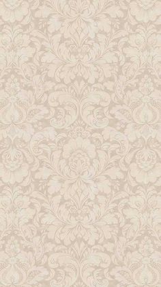 a beige wallpaper with an ornate design