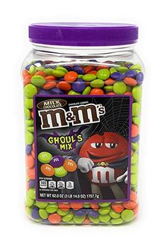 m & m's ghouls mix in a jar