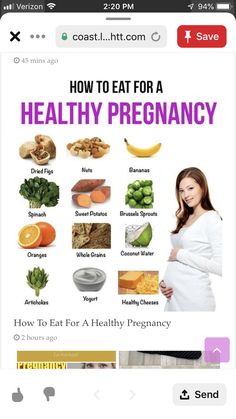 a woman holding her stomach with the words how to eat for a healthy pregnant