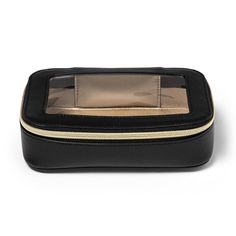 Make sure you have all your makeup essentials along with you when they're packed up in the Sonia Kashuk™ Clear Makeup Bag. This clear makeup bag comes with a spacious main compartment to help keep lipsticks, sponges and other items along, while the transparent top helps you see the contents. The faux-leather construction adds a luxe appeal, making it perfect for your own use or gifting. Plus, it comes with a zipper closure to help keep makeup essentials nicely contained whether you're at home or Clear Makeup Bag, Black Makeup Bag, Clear Makeup, Transparent Top, Sonia Kashuk, Clear Makeup Bags, College Fits, Makeup Bag Organization, Mini Makeup