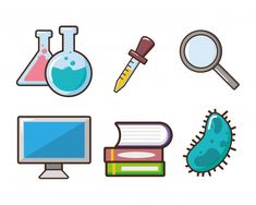 Science Cartoons, Cartoon Picture, School Technology, Portfolio Brochures, Medical Science, Graphic Editing, Cartoon Pics, Science And Technology, Graphic Resources