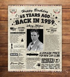 an old newspaper advertises the 50th birthday of actor james stewart, who was born in