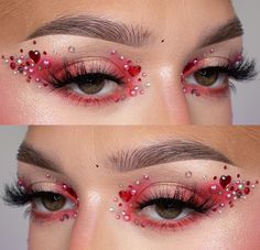 Red Queen Makeup, Alice In Wonderland Makeup, Circus Makeup, Creepy Halloween Makeup, Indie Makeup