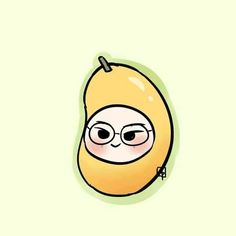 a drawing of a lemon with glasses on it's face and the caption says,