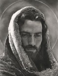 the face of jesus with a quote on it