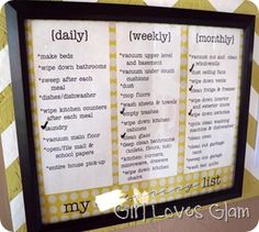 a framed poster with the words daily and twenty days on it in front of a striped wall