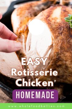 Learn how to make a Homemade Rotisserie Style Chicken right in your own oven! The absolute perfect alternative to store-bought rotisserie chickens with ALL of that great flavor. This homemade version is much healthier than store-bought and super easy to put together! Homemade Rotisserie Chicken, Store Bought Rotisserie Chicken, Air Fryer Healthy, Family Friendly Meals, Cooking Techniques, Fryer Recipes, Rotisserie Chicken, Roasted Chicken, Easter Recipes