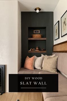 Looking to add a rustic touch to your home decor? Check out this easy-to-follow tutorial on how to install a DIY Wood Slat Wall! With just a few simple tools and materials, you can create a stunning feature wall that's sure to impress. Follow along as we guide you through the steps, from selecting your wood to securing it to the wall. Diy Wood Slat Wall, Nursery Accent Wall, Wall Paneling Diy, Brick Paneling, Wood Slat Wall, Wood Accent Wall, Wood Panel Walls, Slat Wall, Fireplace Wall