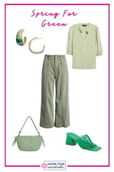 Are you feeling green for spring? I'm featuring some of of beautiful shades of green in popular styles this spring season. Dress Your Body Type, Math And Science, Adore You, Spring Season, Popular Style, Get Dressed, Perfect Outfit, Shades Of Green, Body Types