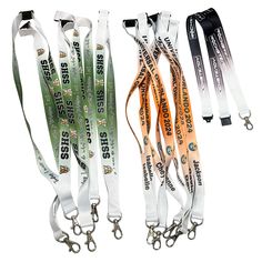 Add Your Name and Color Personalized Lanyard - Bulk Discounts Available Customizable Adjustable White Lanyards, Customizable White Lanyards, Creative Lanyard Design, Lanyard Design Ideas, Personalized Lanyard, Lanyard Ideas, Personalized Lanyards, Color Gradients, Custom Lanyards