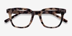 Romy Square Ivory Tortoise Glasses for Women | Eyebuydirect Tortoise Glasses, Discover Your Style, Square Eyeglasses, Prescription Eyewear, New Glasses, Wearing Glasses, Simple Tshirt, Prescription Eyeglasses, Find Your Style