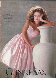 80s Flashback, 1980s Memories, 1980's Hair, 1980s Prom, Prom Trends, Permed Hair, 80s Prom Dress