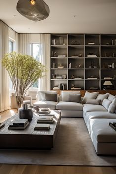 Rectangular Living Rooms: 15 Solutions for Tricky Layouts - Quiet Minimal Rectangle Living Room Design, Afro Inspiration, Living Room Rectangle, Gray Living Rooms, Rectangular Living Room, Living Room Design Layout, Rectangle Living Room, Living Room Layout Ideas, Mountain Home Interiors