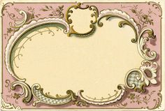 an ornate frame with gold trimmings on a purple background