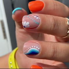 Spring Nails Art Designs, Short Nails Manicure, Winter Nails Designs, Spring Nail Art Designs, Spring Nails Art, Spring Break Nails, 2023 Nails, Short Gel Nails